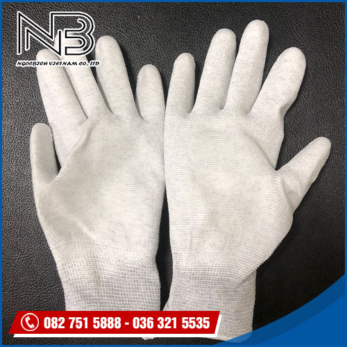 Găng tay cabon phủ PU bàn ( Size S )